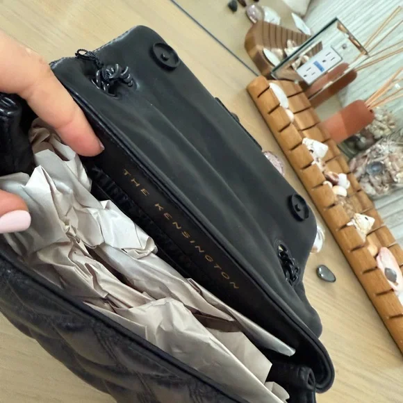 Kurt Geiger Black Kensington Quilted Women's Bag - Picture 4 of 4